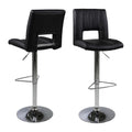 Sylvia Barhocker – PU schwarz BK1, Trompete Gestell Chrom Stahl mit Drehfunktion