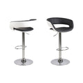 Grace Barhocker – PU schwarz BK1 und PU weiss SWT1, Trompete Gestell Chrom Stahl mit Drehfunktion