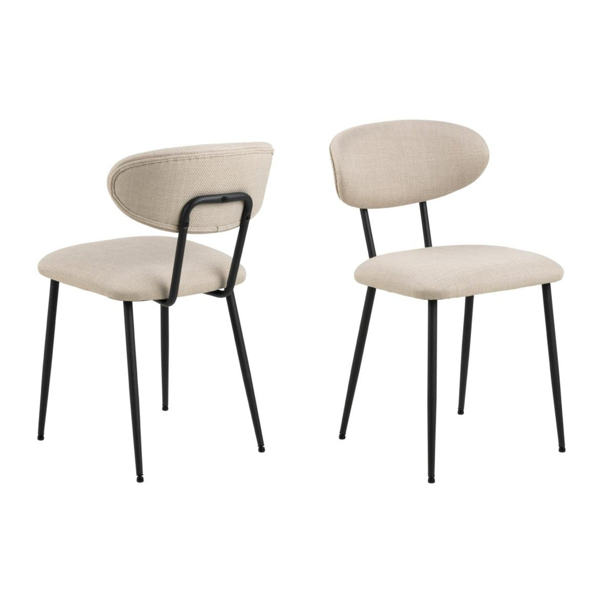 Denise Esszimmerstuhl – Basel Stoff beige 24