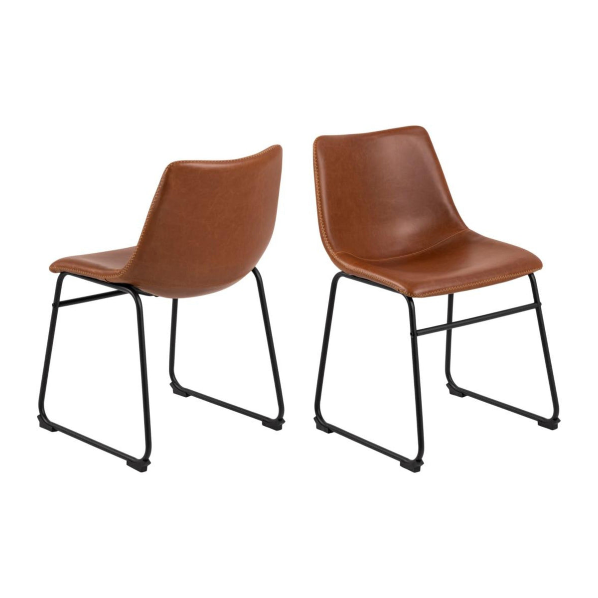 I_Oregon Esszimmerstuhl – PU Vintage Cognac 11 FR