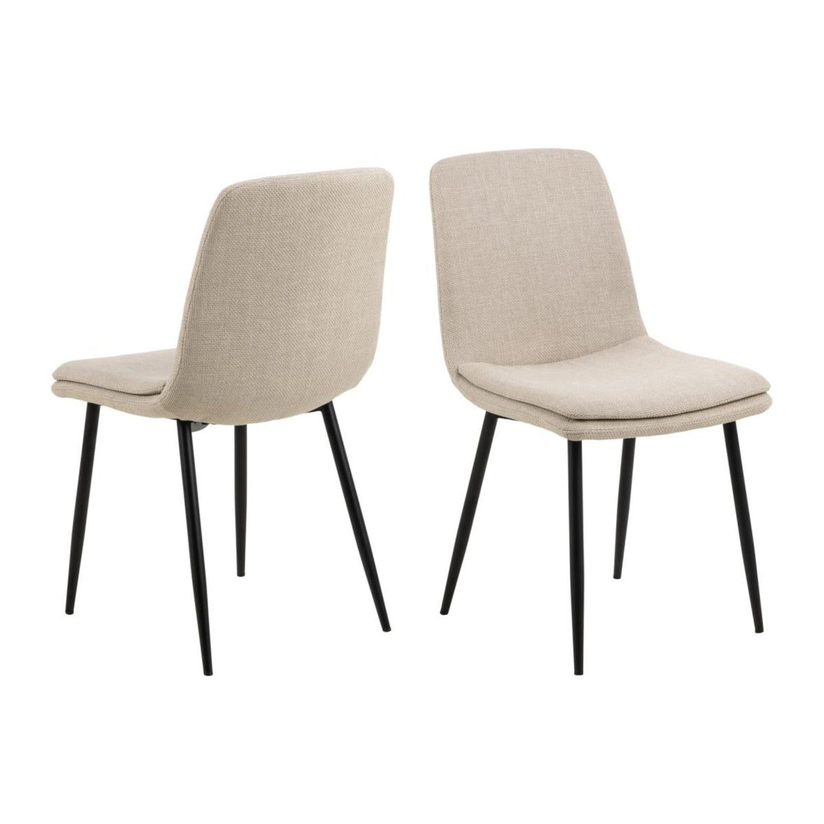 Becca Esszimmerstuhl – Basel Stoff beige 24
