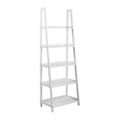 Wally Regal – Korpus und Gestell weiss NC lackiert MDF, 5 Böden weiss UV lackiert MDF mit Treppenform