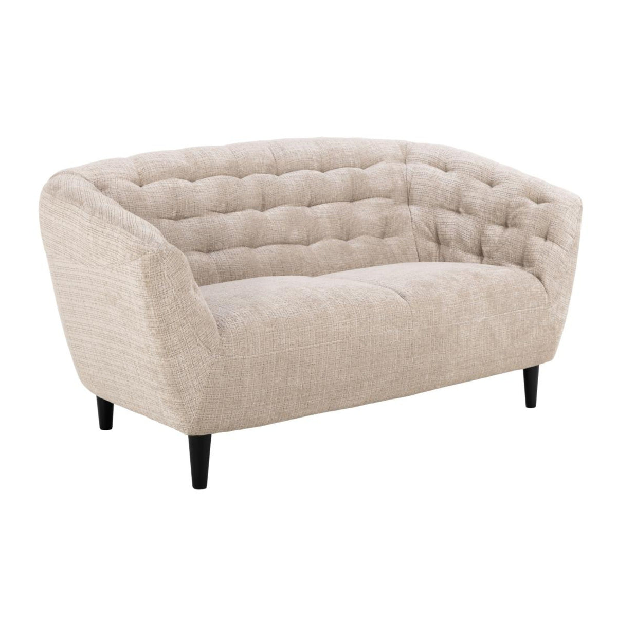Ria 2-Sitzer – Juto Stoff beige 4