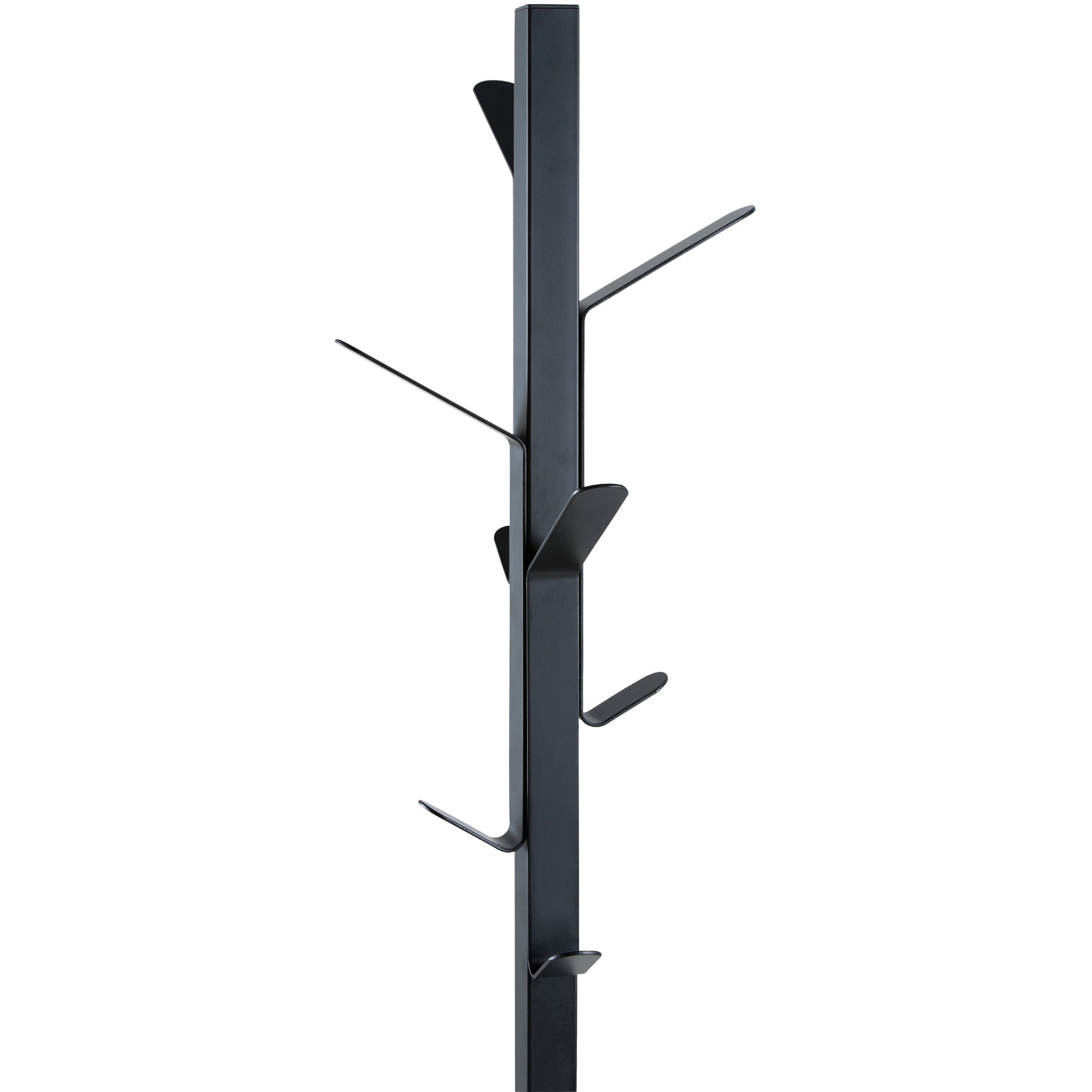 Porte-manteau en métal noir mat pour entrée