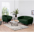 Grüne Polstermöbel Sessel 2er 3er Set modern Wohnzimmer Actona Ria Design Möbel