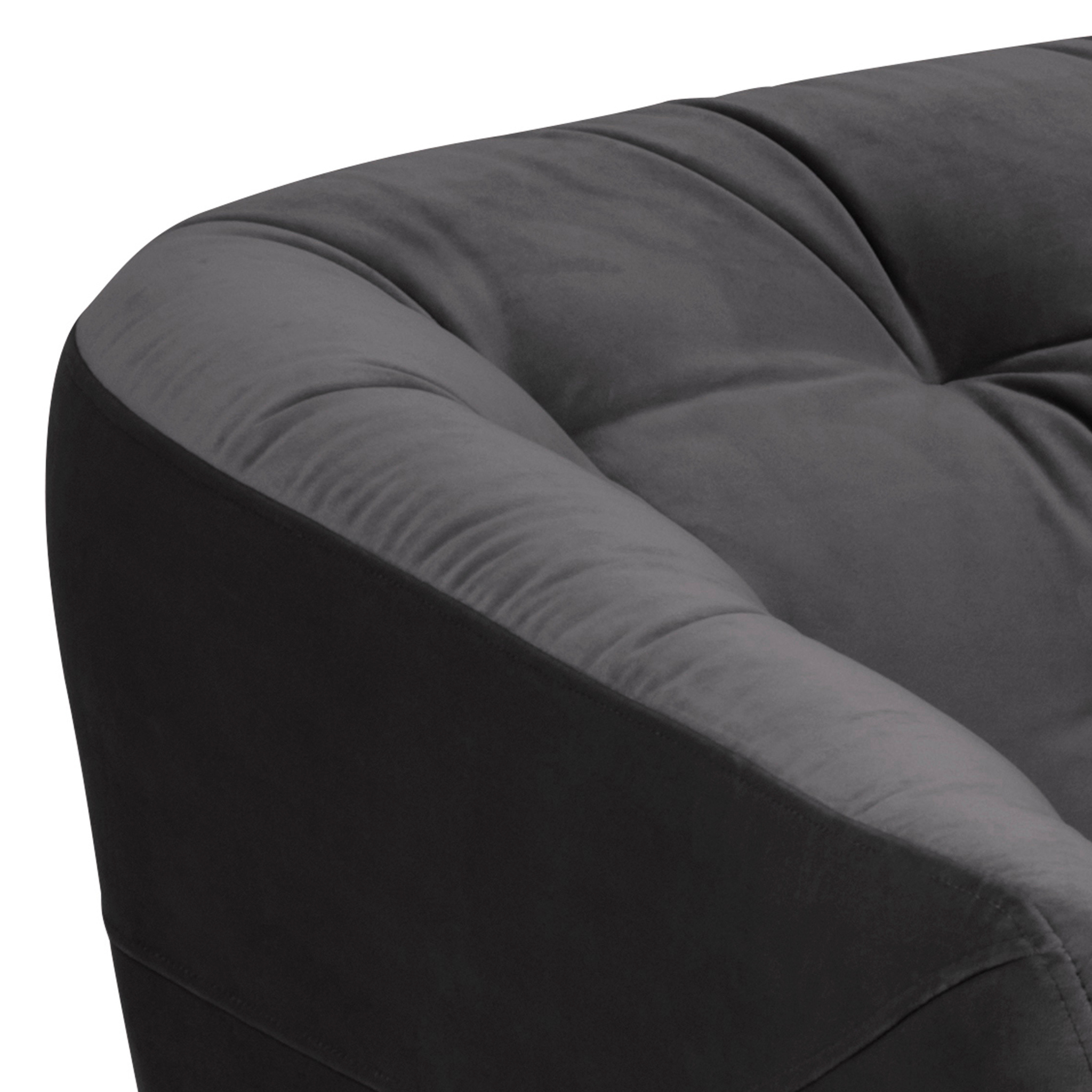 Canapé 2 places élégant gris, dans un style de salon classique