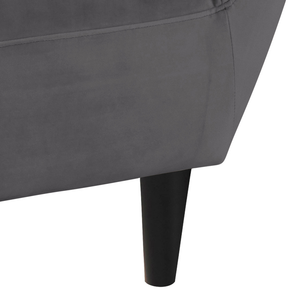 Canapé 2 places élégant gris, dans un style de salon classique