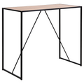 Actona Seaford Bartisch mit hellem Holz-Tischplatte und schwarzem Metallgestell, modernes Industrial-Design
