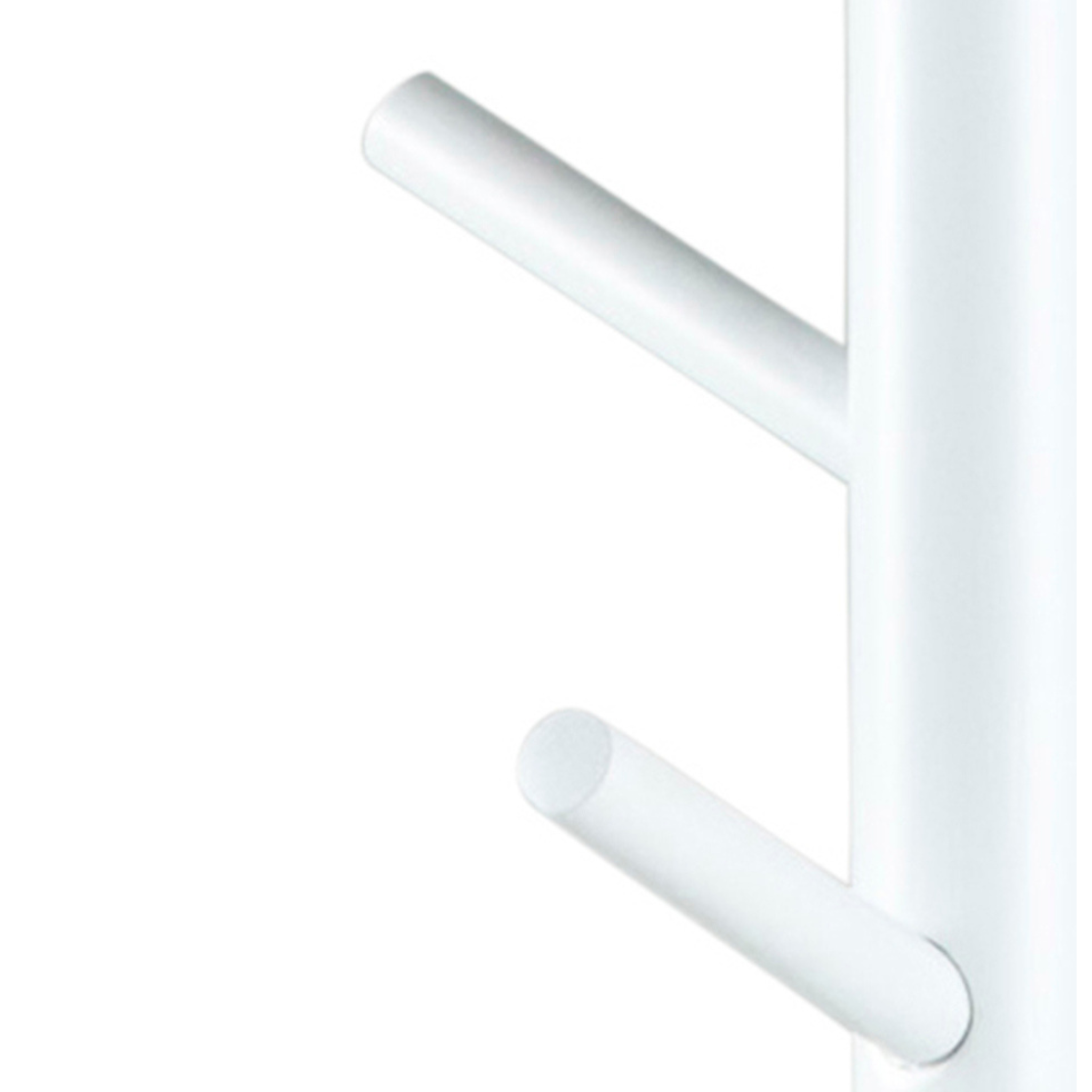 Porte-manteau en bois blanc au design moderne