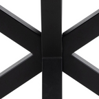 Schwarzes Metallgestell Esstisch Heaven Detailansicht Sternfuss