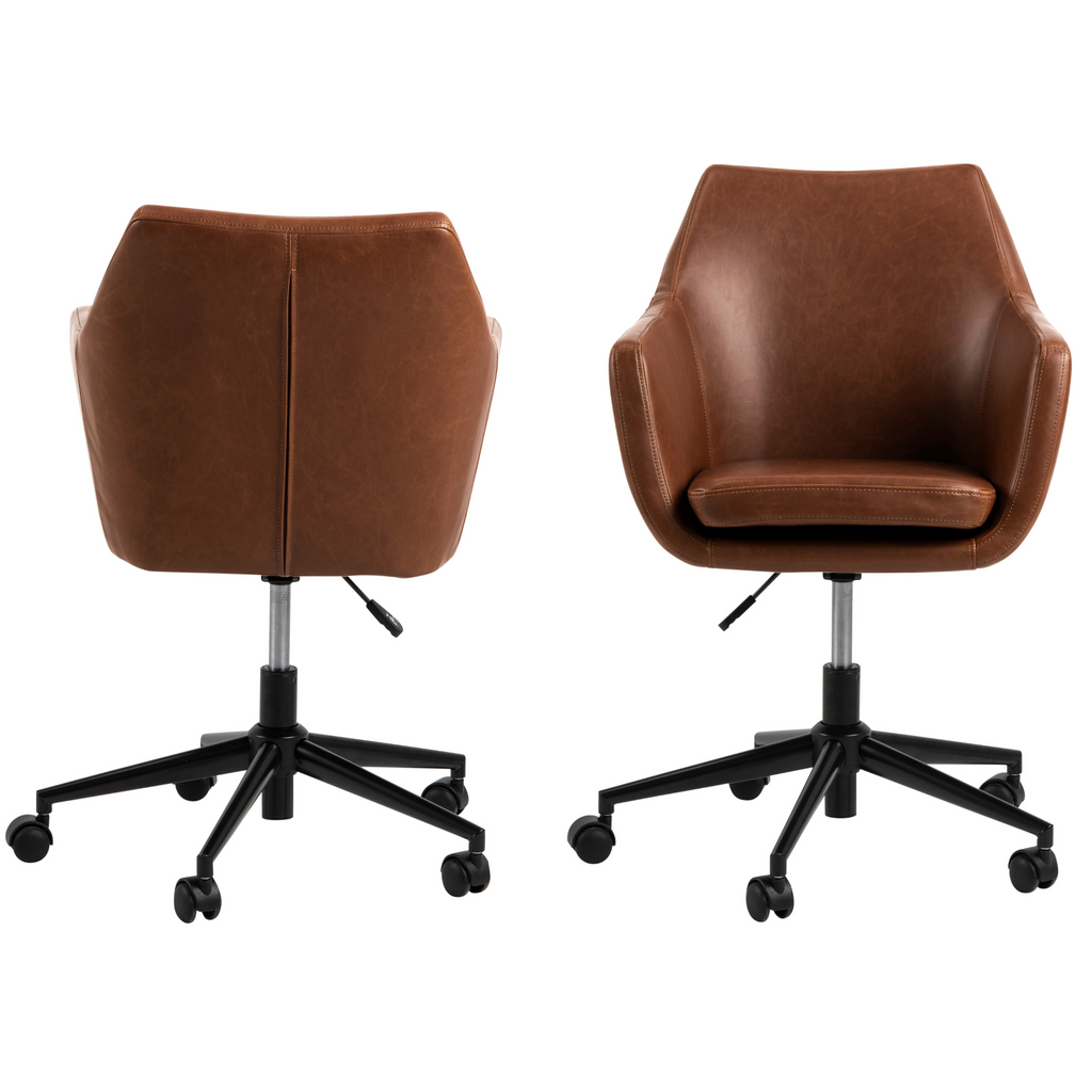 Chaise de bureau aspect cuir