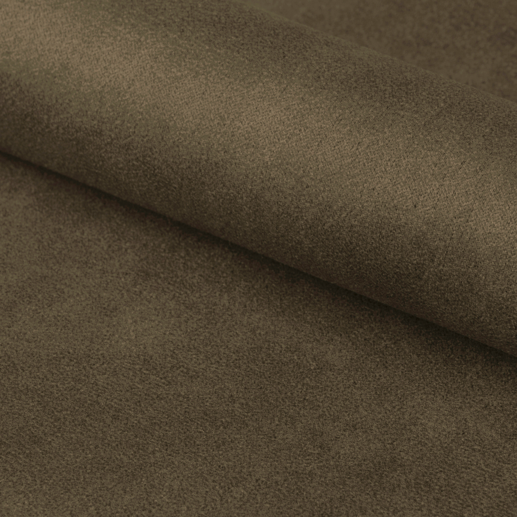 Chaise de salle à manger pivotante vert olive avec piètement en métal noir