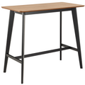 Actona Roxby Bartisch mit hellem Holz-Tabletop und schwarzen Holzbeinen, modernes Scandinavian Design