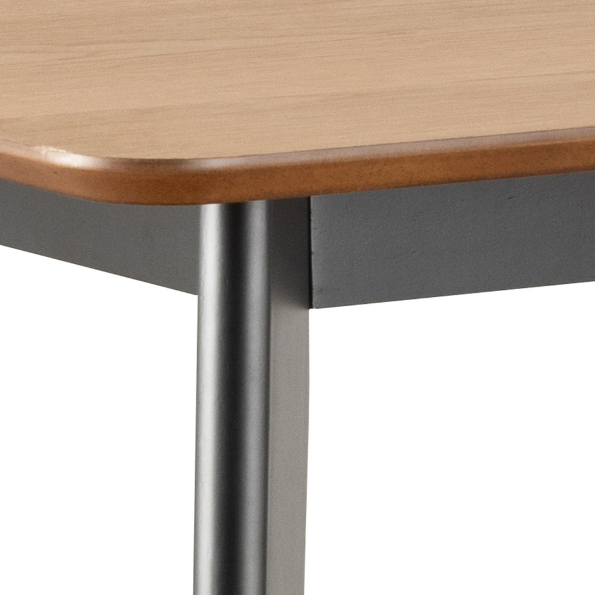 Table de bar Roxby, chêne et noir