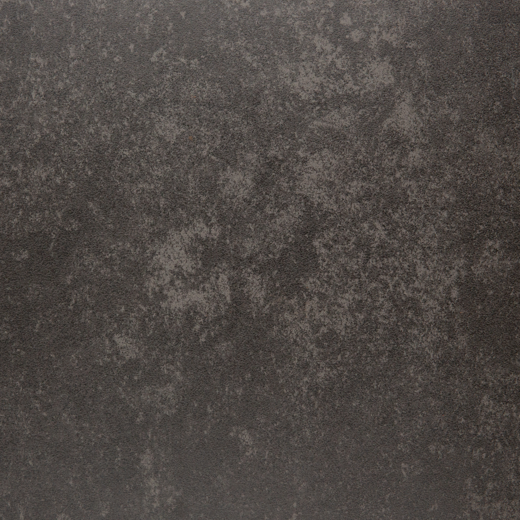 Table de salle à manger ronde aspect marbre noir avec un élégant cadre en métal