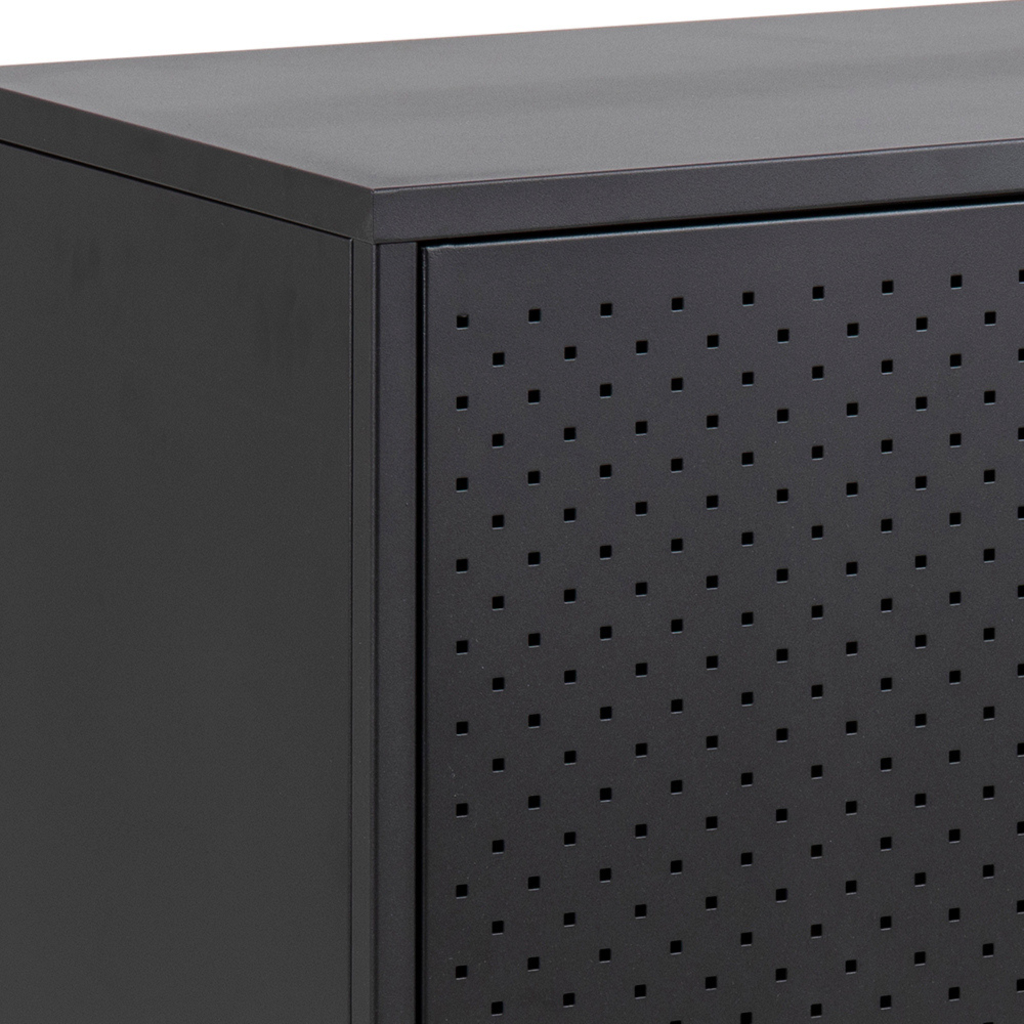 Buffet en métal noir