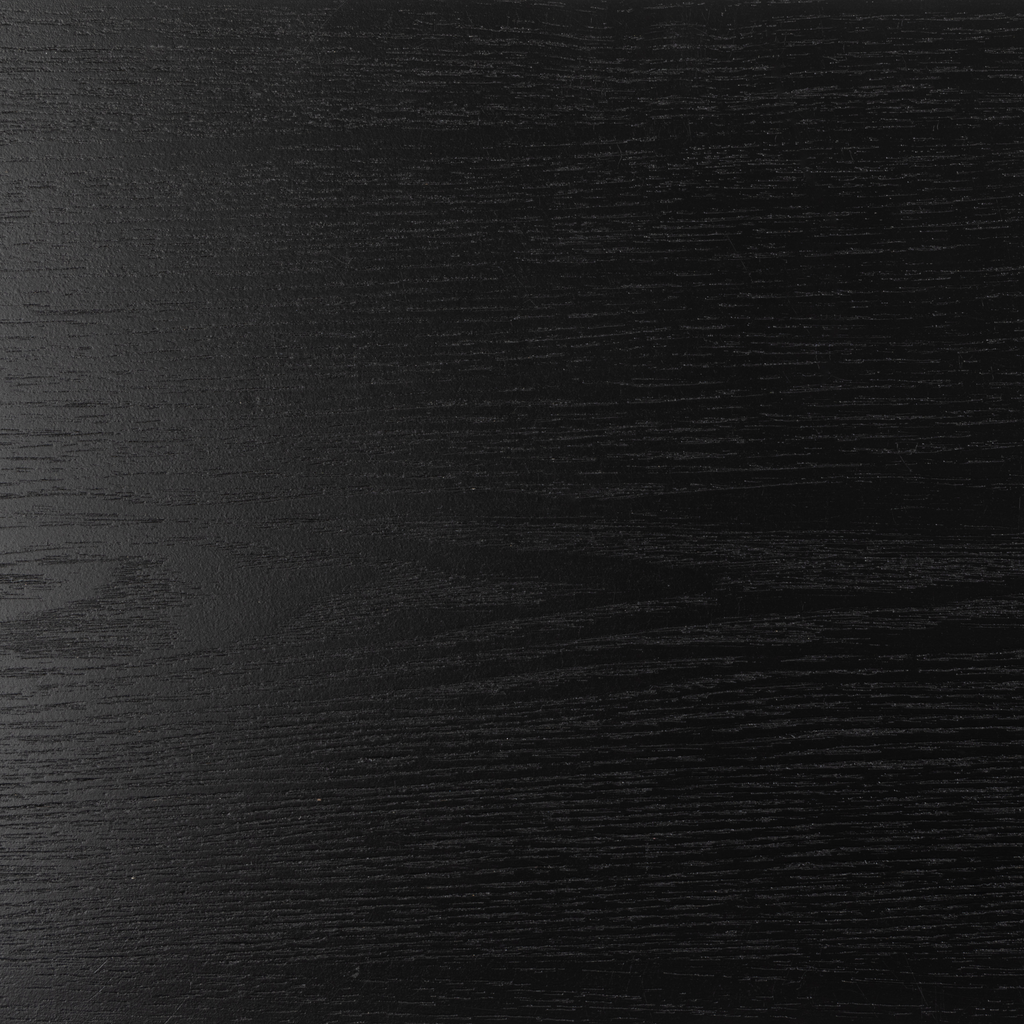 Table de chevet en bois noir avec tiroir, style industriel