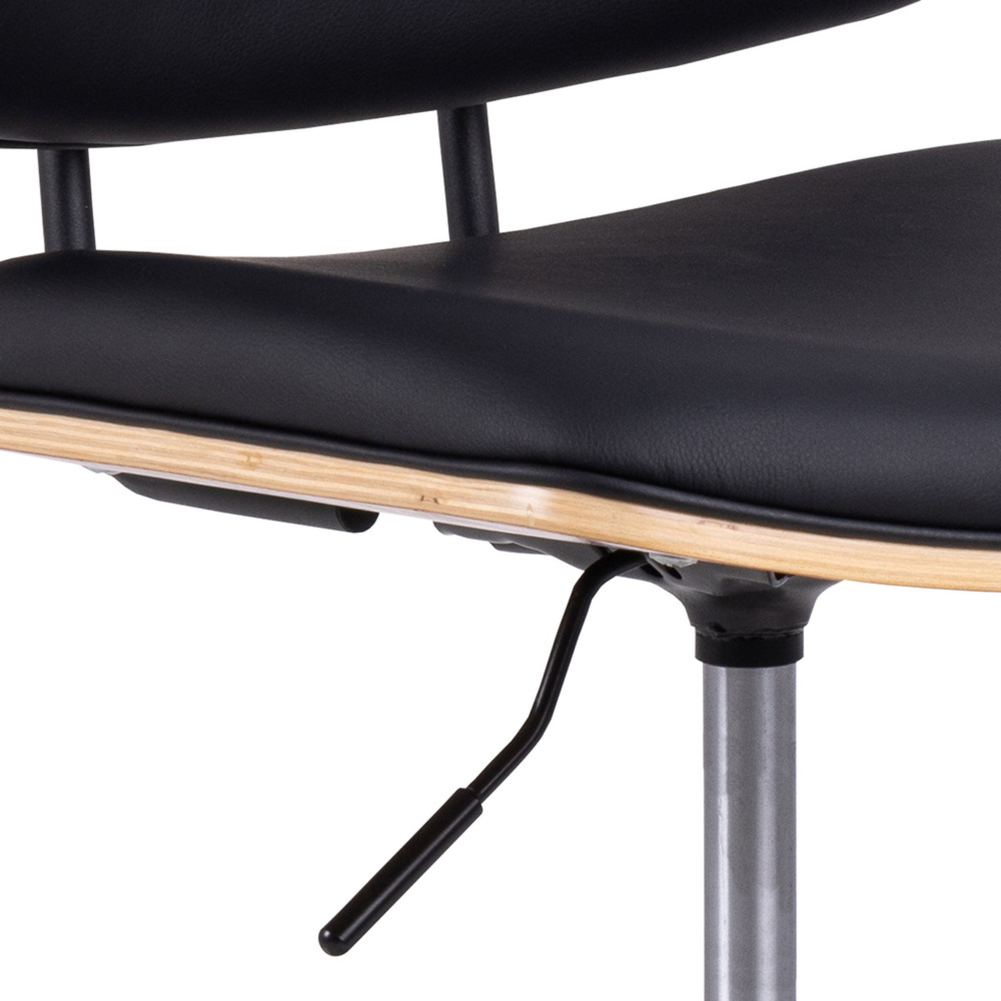 Chaise de bureau en chêne noir réglable en hauteur