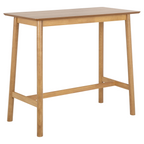 Actona Barlow Bartisch aus hellem Holz mit vier Beinen und Querstreben, skandinavisches Design