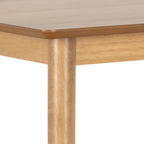 Detailaufnahme Bartisch Barlow von Actona – Tischbein und Tischplatte aus hellem Naturholz