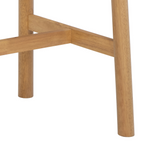 Detailansicht Holzbeine Bartisch Barlow Actona – Naturholz Querstreben Verbindung