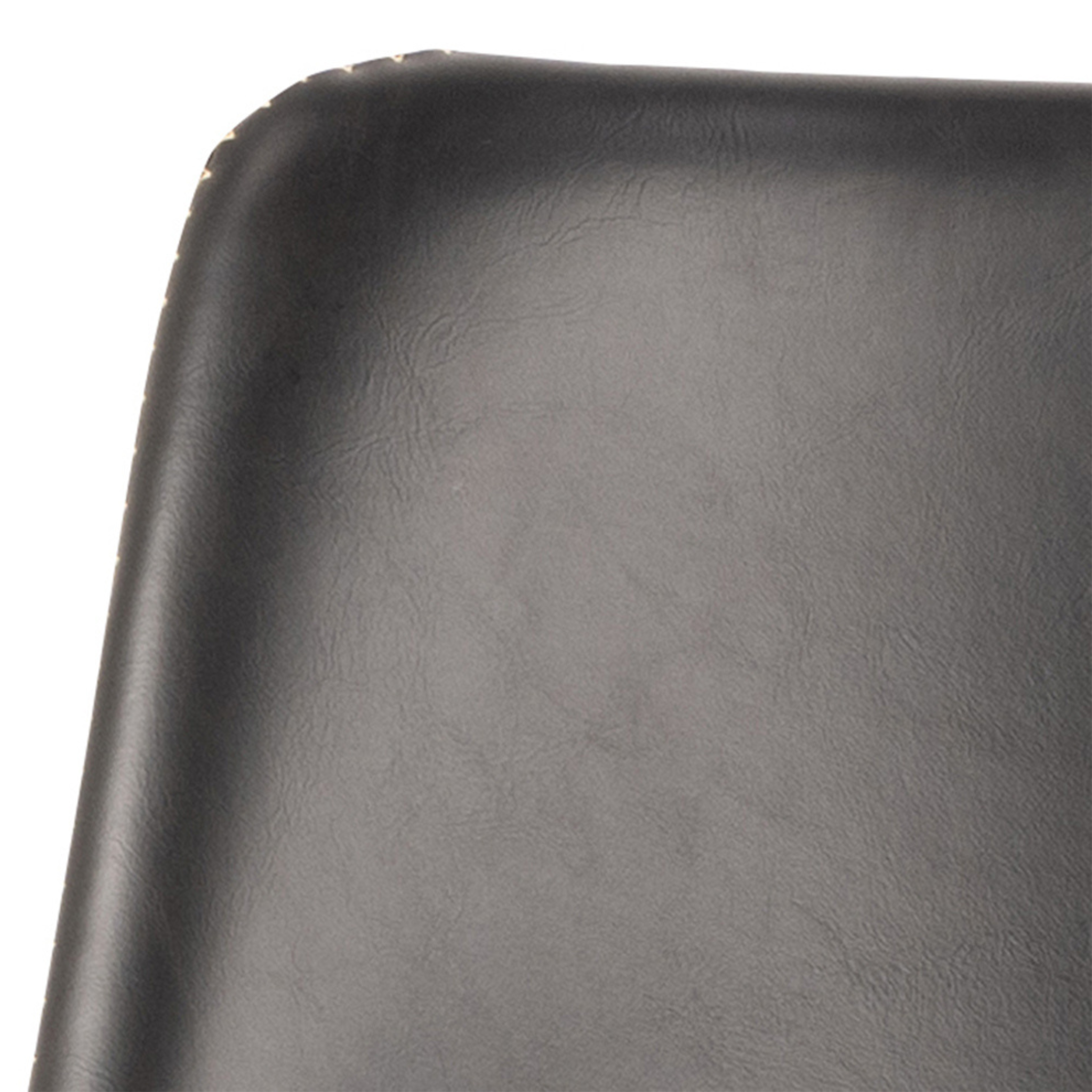 Tabouret de bar noir style vintage avec fonction pivotante