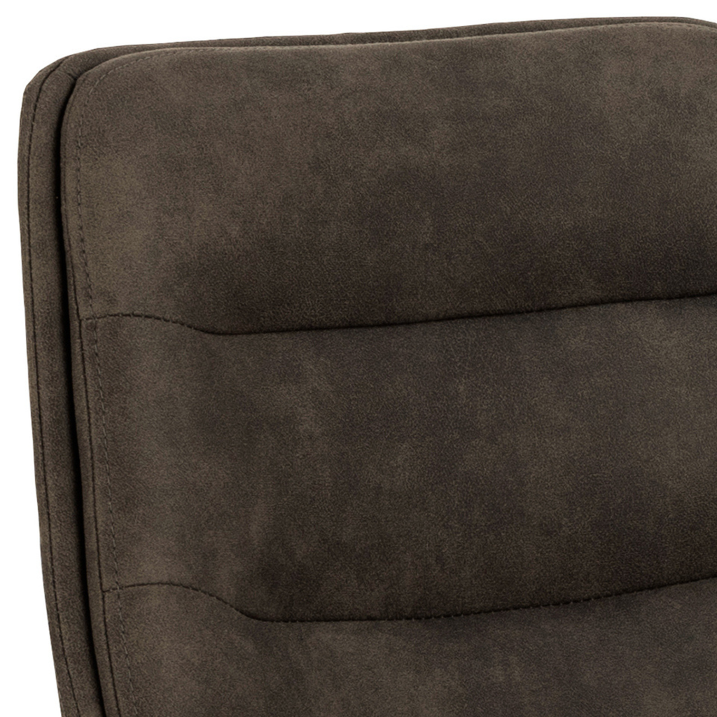 Tabouret de bar style vintage anthracite avec fonction pivotante