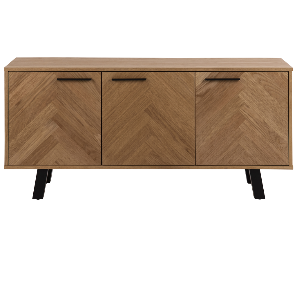 Buffet intemporel en placage chêne