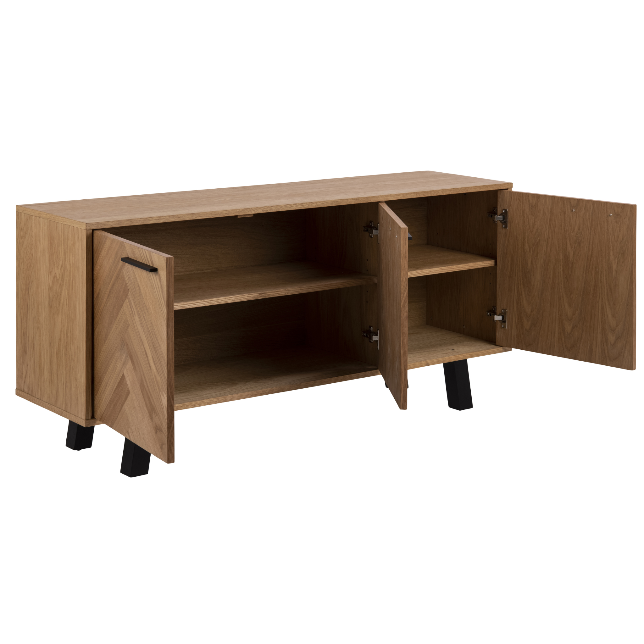 Buffet intemporel en placage chêne