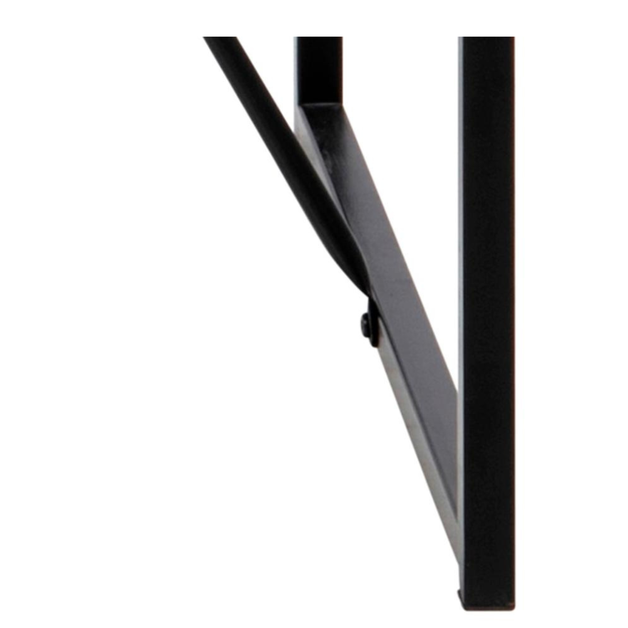 Table de bar avec cadre en acier noir