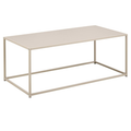 Actona Seaford Salontisch in Grau/Beige mit schlichtem Metallgestell – moderner Couchtisch für Wohnzimmer