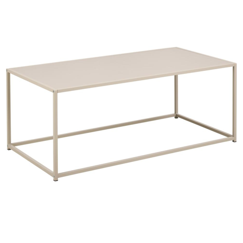 Actona Seaford Salontisch in Grau/Beige mit schlichtem Metallgestell – moderner Couchtisch für Wohnzimmer
