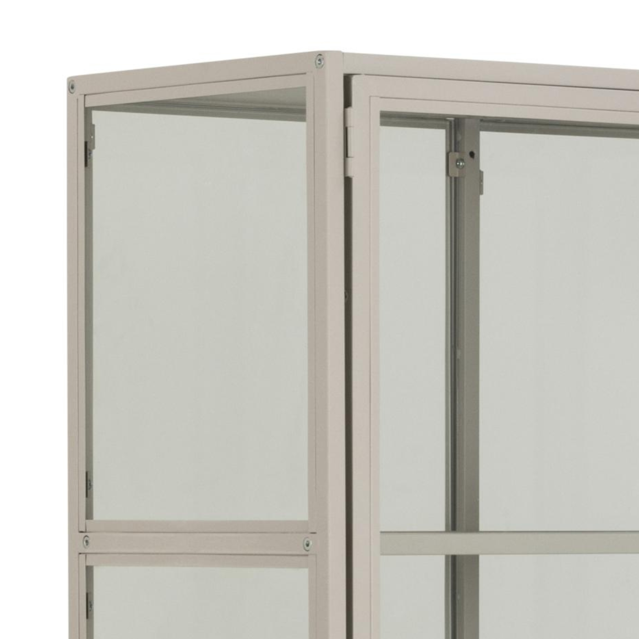 Vitrine à 2 portes grise