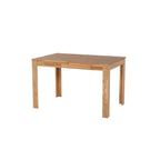 Massiver Esstisch Pedro 140 cm aus hellem Eichenholz mit stabilen Beinen, modernes Scandinavian Design