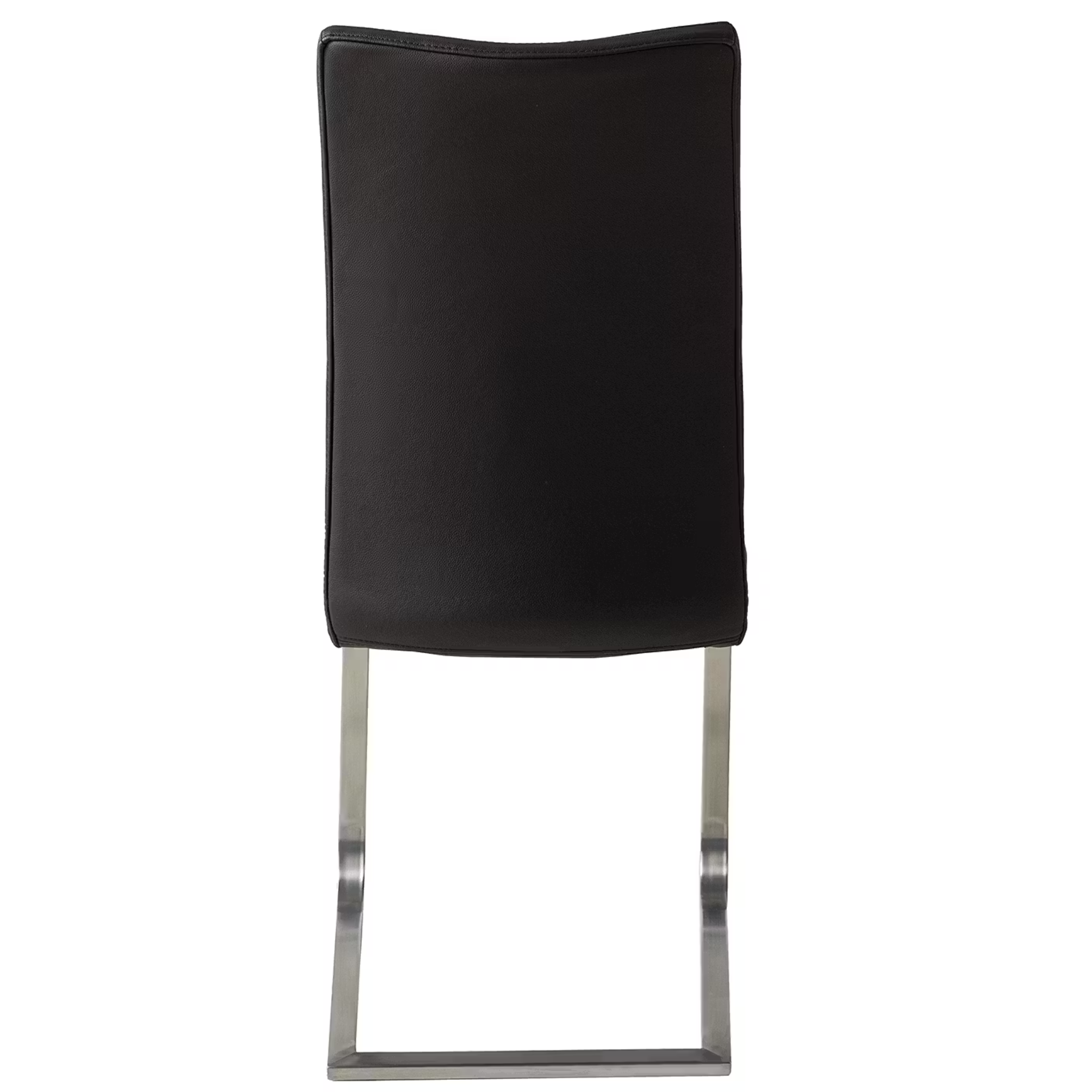 Stuhl in Echtleder schwarz