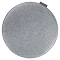 Magma Avaro rundes Sitzkissen in Hellgrau aus Filz, minimalistisches Design für Stühle
