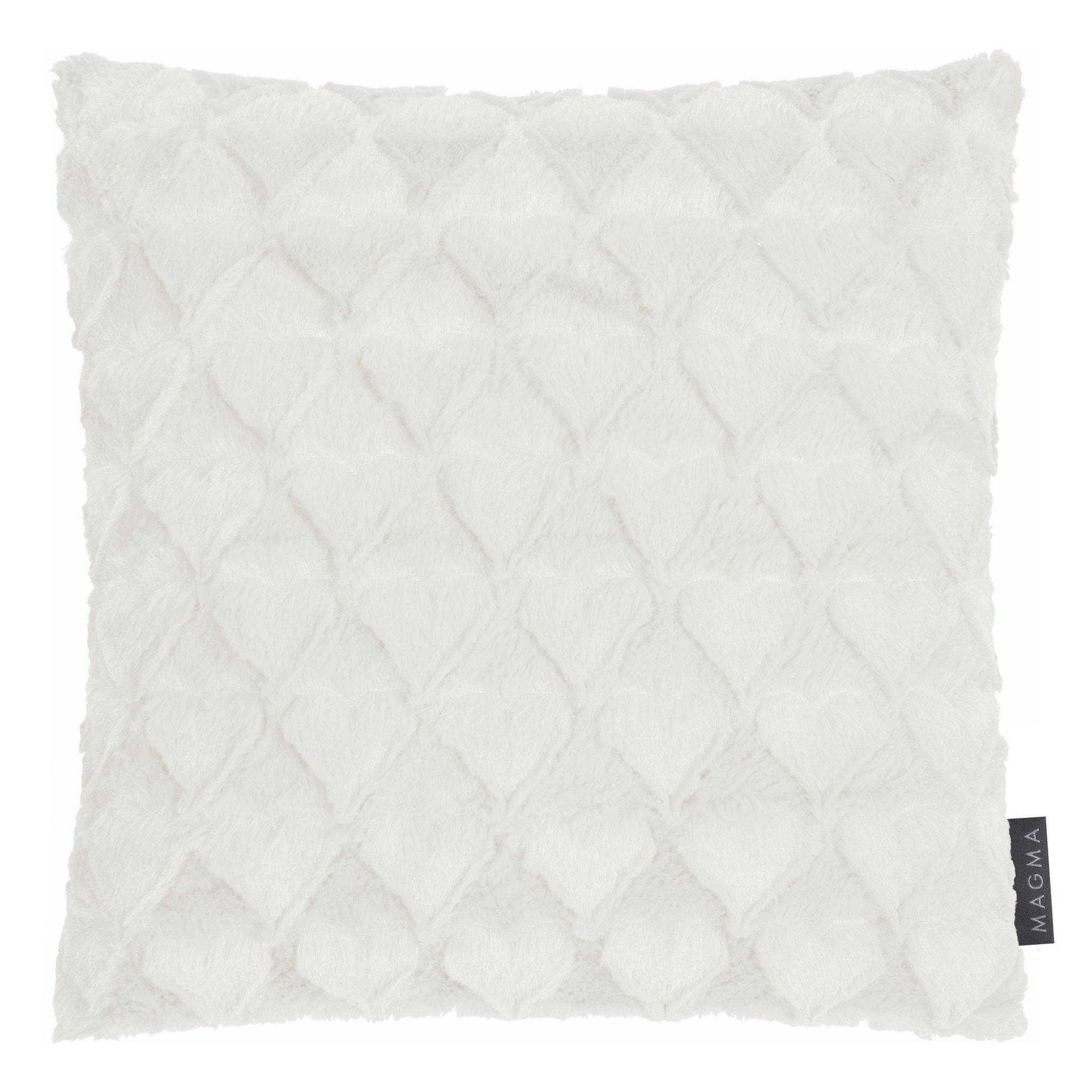 Coussin Cœurs Moelleux blanc 40x40