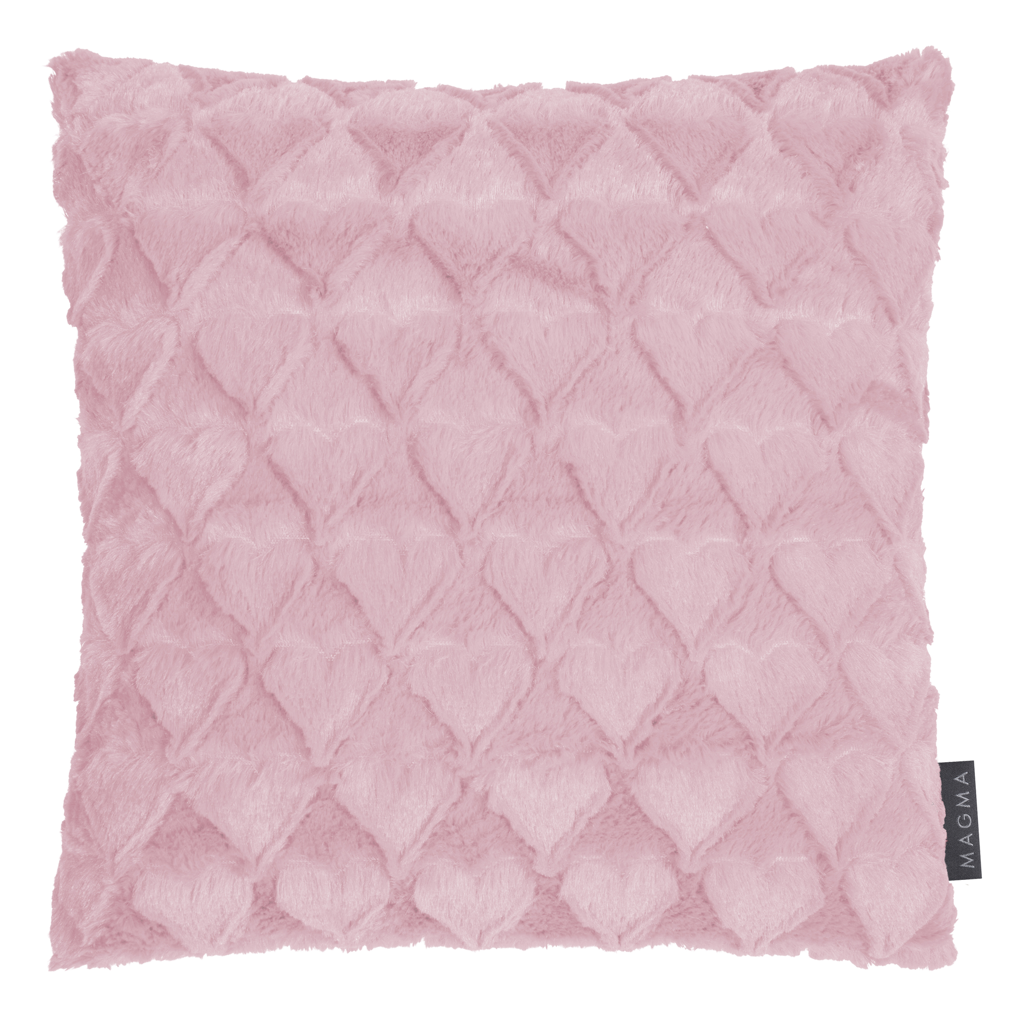 Coussin Cœurs Doux Rose 40x40