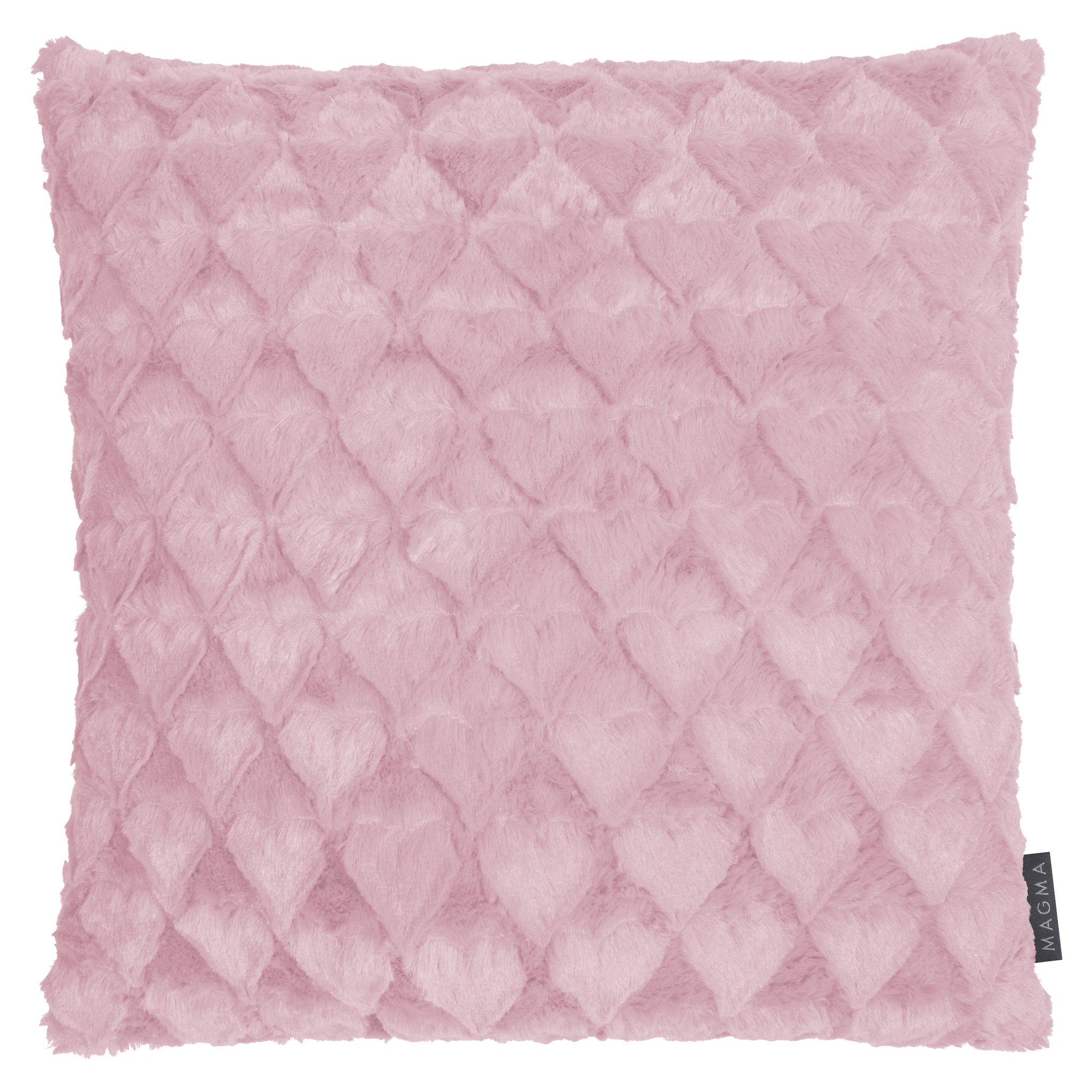 Coussin Cœurs Doux Rose 50x50