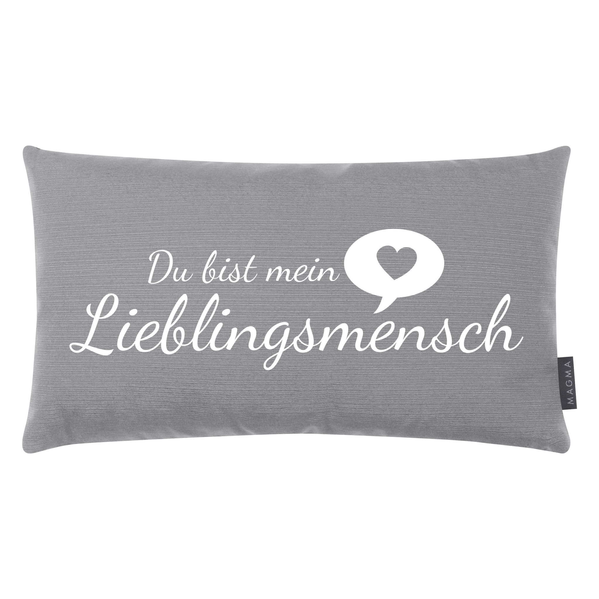 Coussin « Personne préférée » 30x50 gris