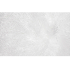 Nahaufnahme eines weichen weißen Lammfell-Kissens Pamina von Magma in fluffiger Textur