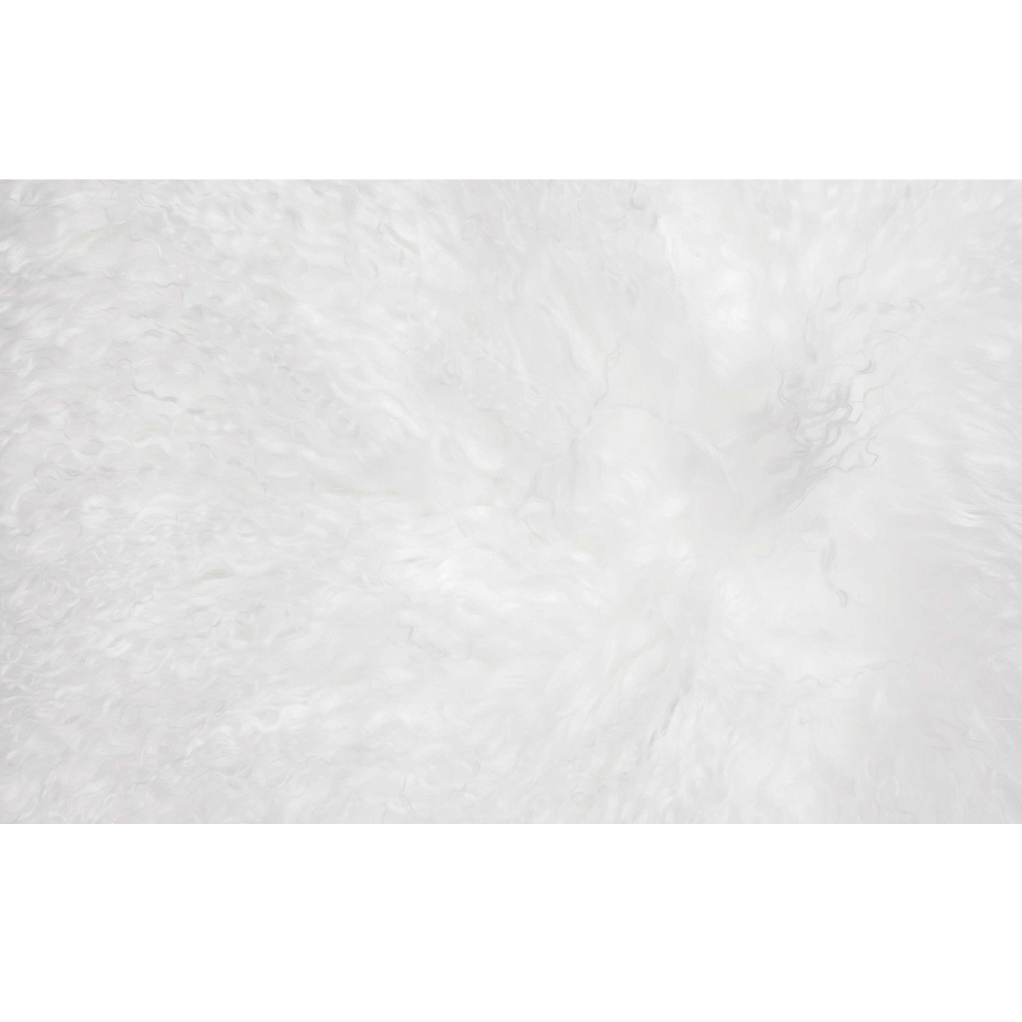 Coussin en peau d'agneau 40x40 blanc