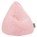 Magma Sitting Point Sitzsack rosa Plüsch Herzenmuster flauschig weich Wohnzimmer Kinderzimmer