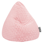 Magma Sitting Point Sitzsack rosa Plüsch Herzenmuster flauschig weich Wohnzimmer Kinderzimmer