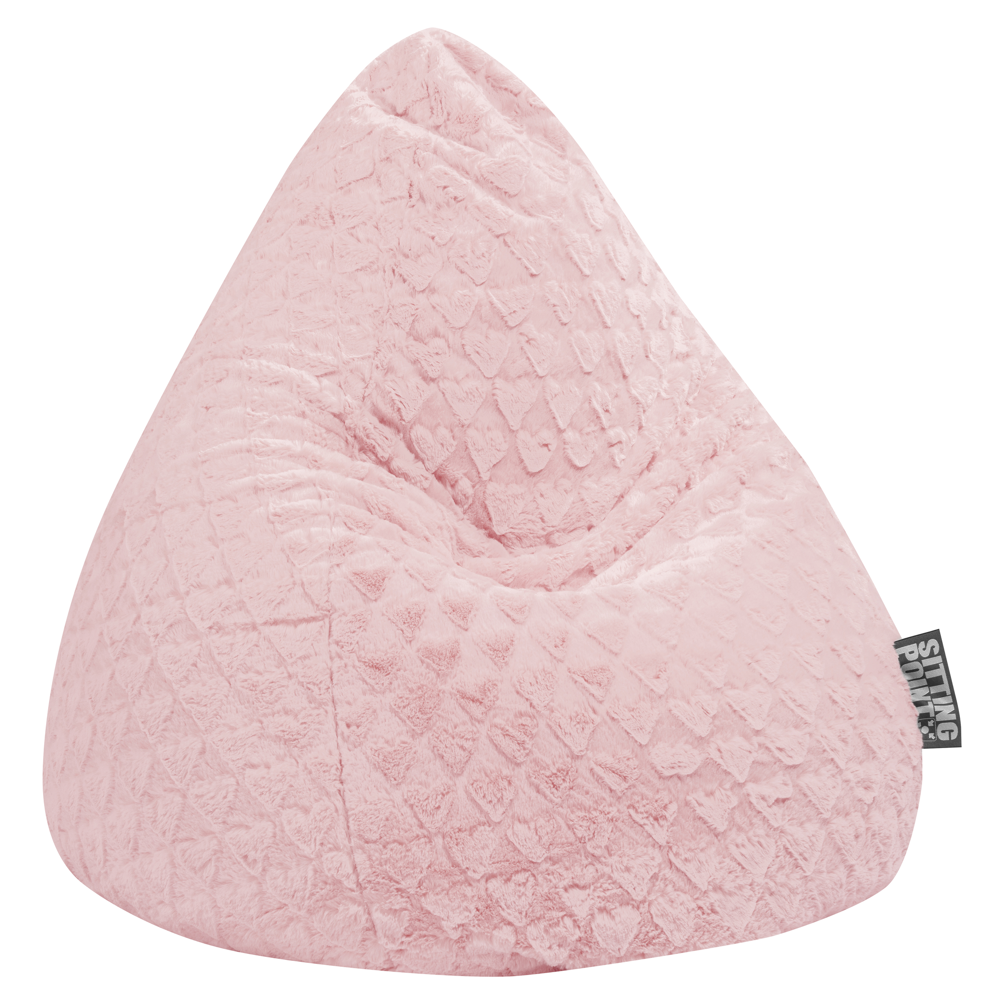 Pouf Fluffy Hearts BBXL rose
