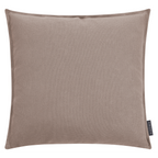 Magma Lion Kissenhülle in Taupe/Beige, quadratisches Leinenkissen mit feiner Textur und schlichten Nähten