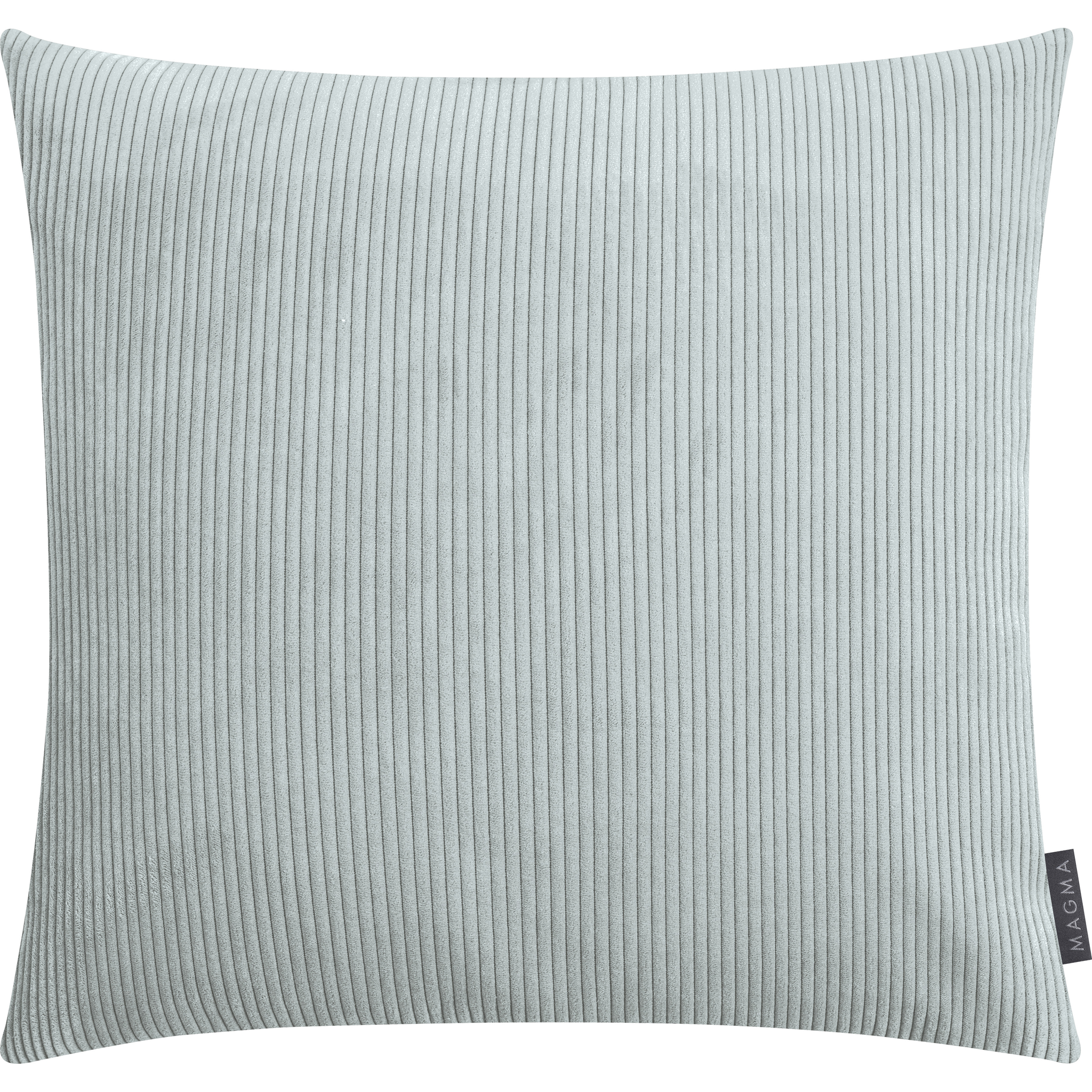 Coussin Inga 50x50 en velours côtelé menthe avec garniture de qualité supérieure