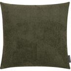 Magma Inga 3 Dekokissen olivgrün mit Cord-Struktur, weiches Cordkissen 50x50 cm für Sofa