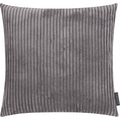 Magma Shara Kissenhülle Grau mit Cord-Struktur, weicher Samt-Stoff, dekoratives Sofakissen 52x52 cm