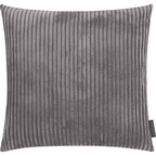 Magma Shara Kissenhülle Grau mit Cord-Struktur, weicher Samt-Stoff, dekoratives Sofakissen 52x52 cm